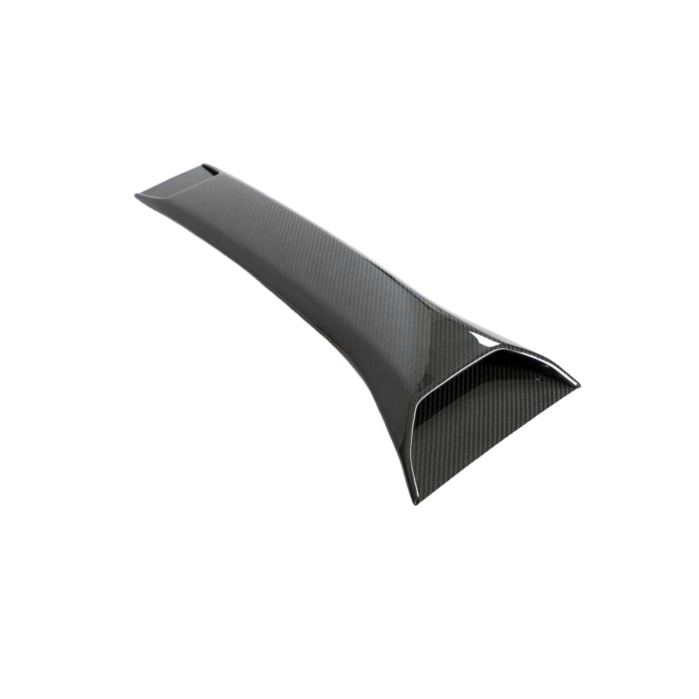 Carbon fiber roof scoop for McLaren 720S by CT Carbon, showing the sleek, aerodynamic design on the vehicle's roof.