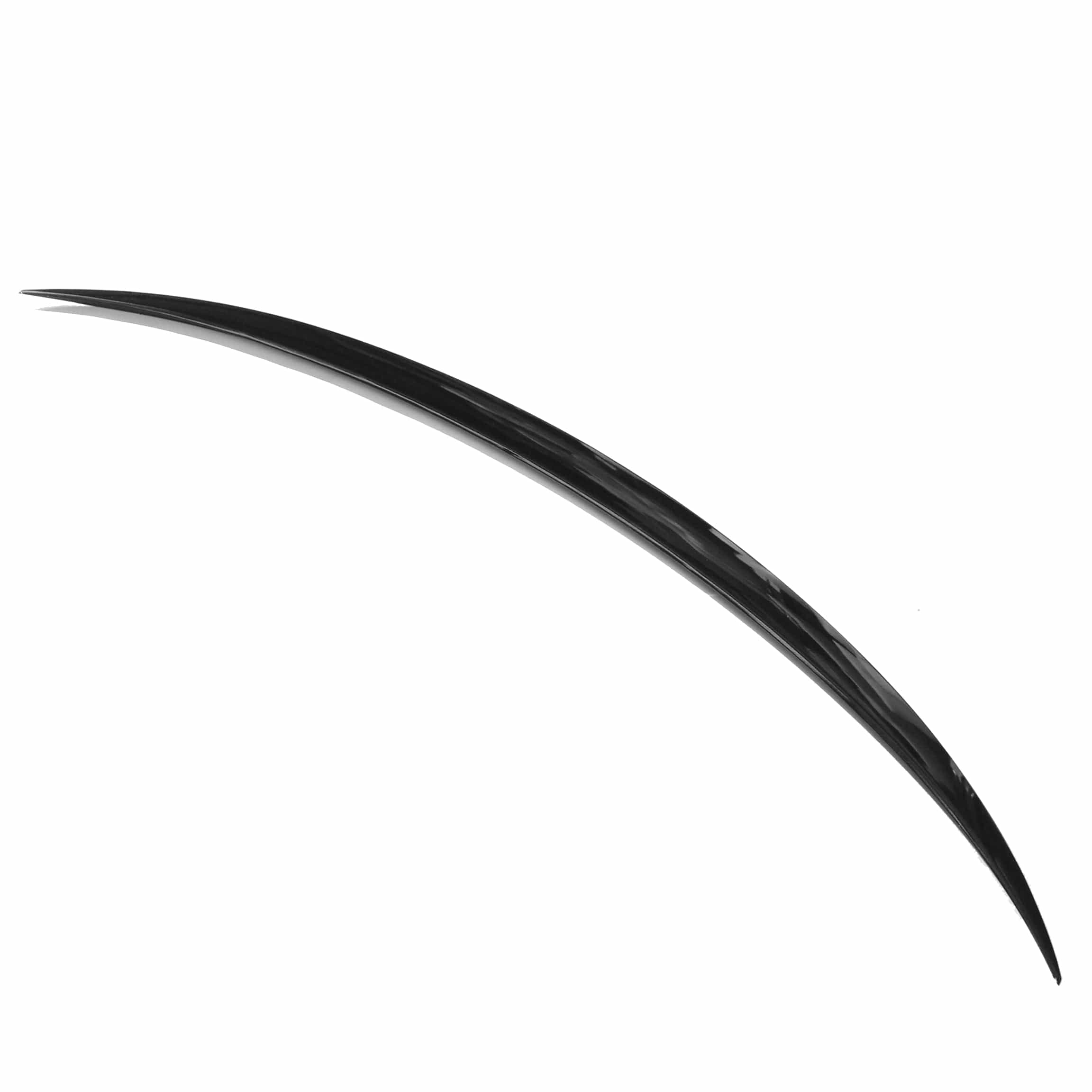 Gloss black spoiler for Mercedes C-Class C63 W205 saloon by CT Carbon, designed for 2014-2022 model year.