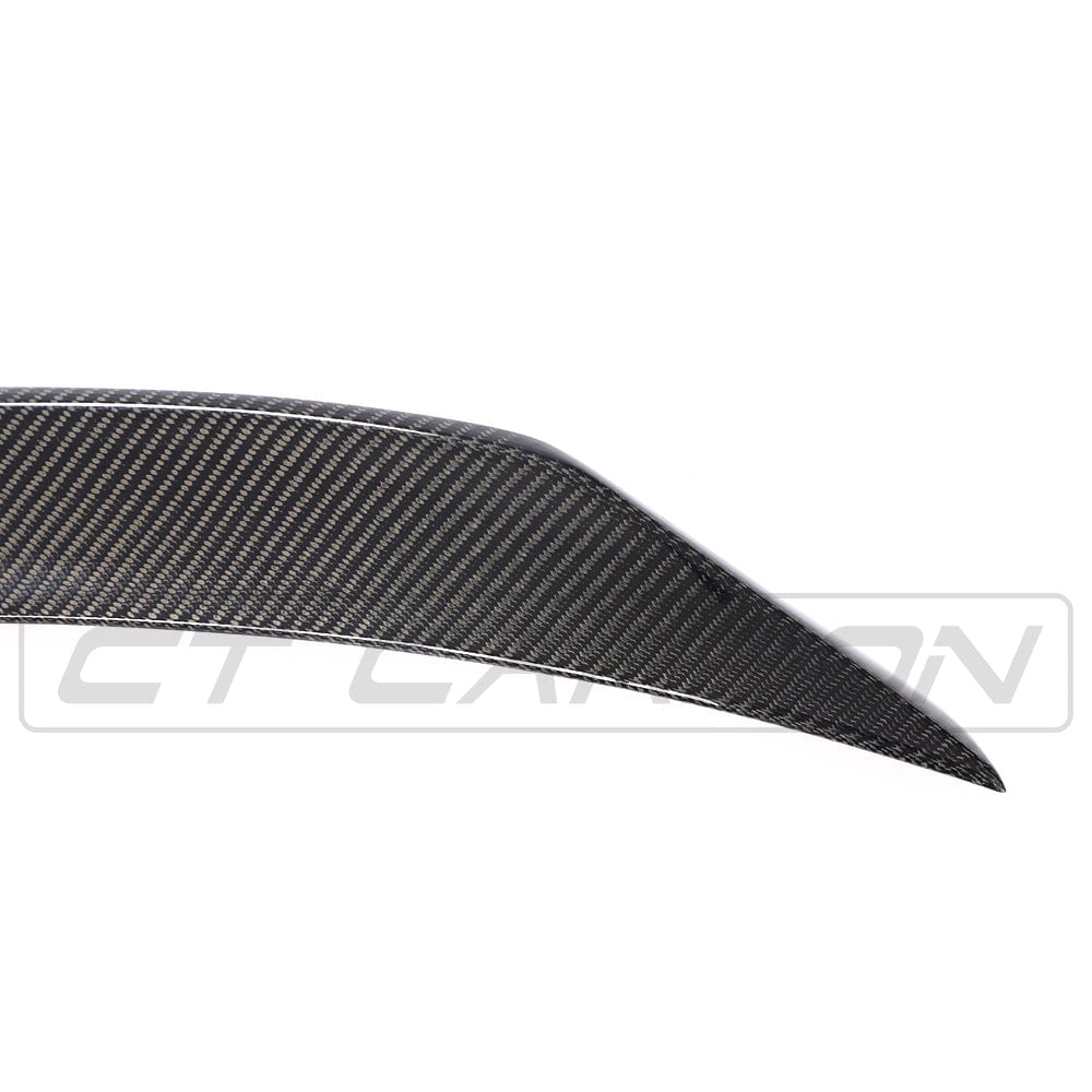 Mercedes C63 W205 2015-2018 coupe carbon fiber kit by CT Carbon, showing full exterior components in glossy black fiber finish.