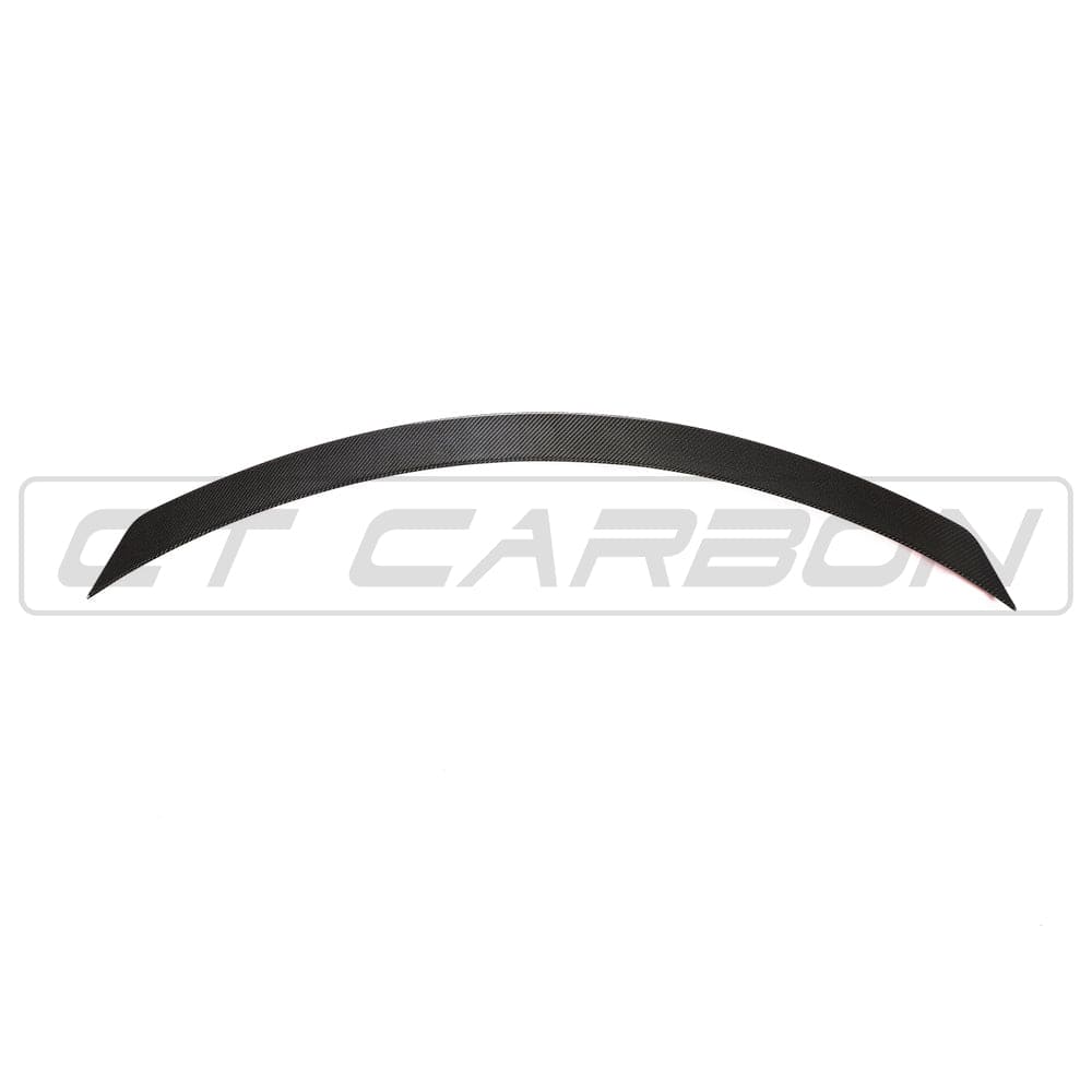 Mercedes C63 C-Class W205 convertible carbon spoiler by CT Carbon, shown in MO style on the vehicle's rear.