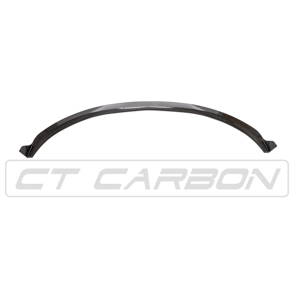 Mercedes W205 C63 coupe convertible carbon fibre splitter by CT Carbon, showcasing sleek aerodynamic design and lightweight construction.