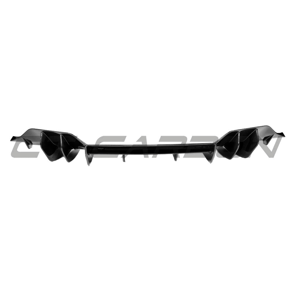 CT Carbon McLaren Artura 2023 carbon fibre diffuser showing sleek aerodynamic design and textured carbon fibre finish.