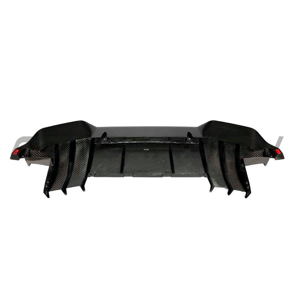 Carbon fiber diffuser for McLaren Artura 2023 by CT Carbon, showcasing sleek aerodynamic design and high-performance materials.