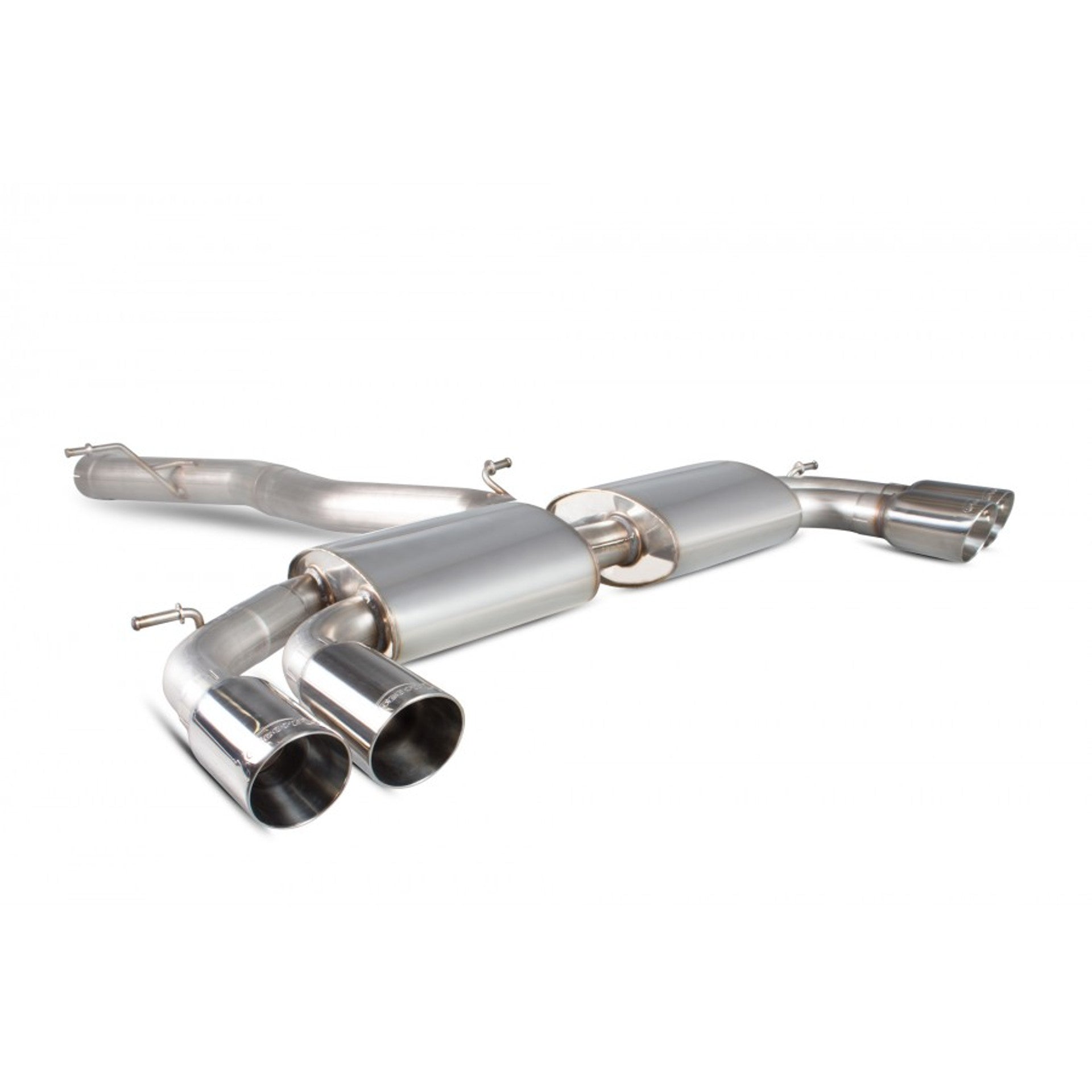 Scorpion Cat Back Exhaust System - Audi S3 (8V) Saloon PFL+FL GPF+NonGPF