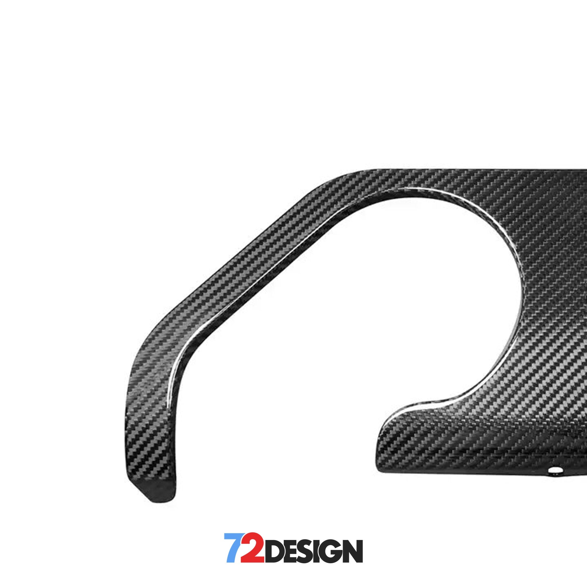 72Design BMW M3/M4 (G80/G82) Gloss Carbon Fibre (Pre-Preg) Diffuser Trim - Nineteen72 Performance
