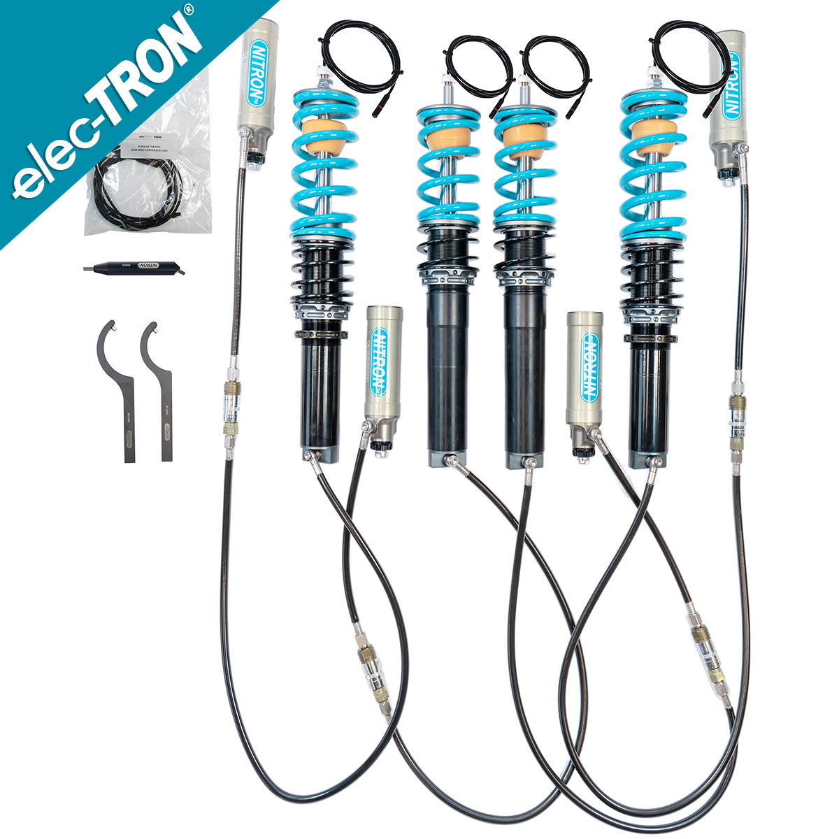 Nitron Racing - Porsche 718 Cayman (16-25) Nitron elec-TRON RoadSport 3-Way Suspension Kit