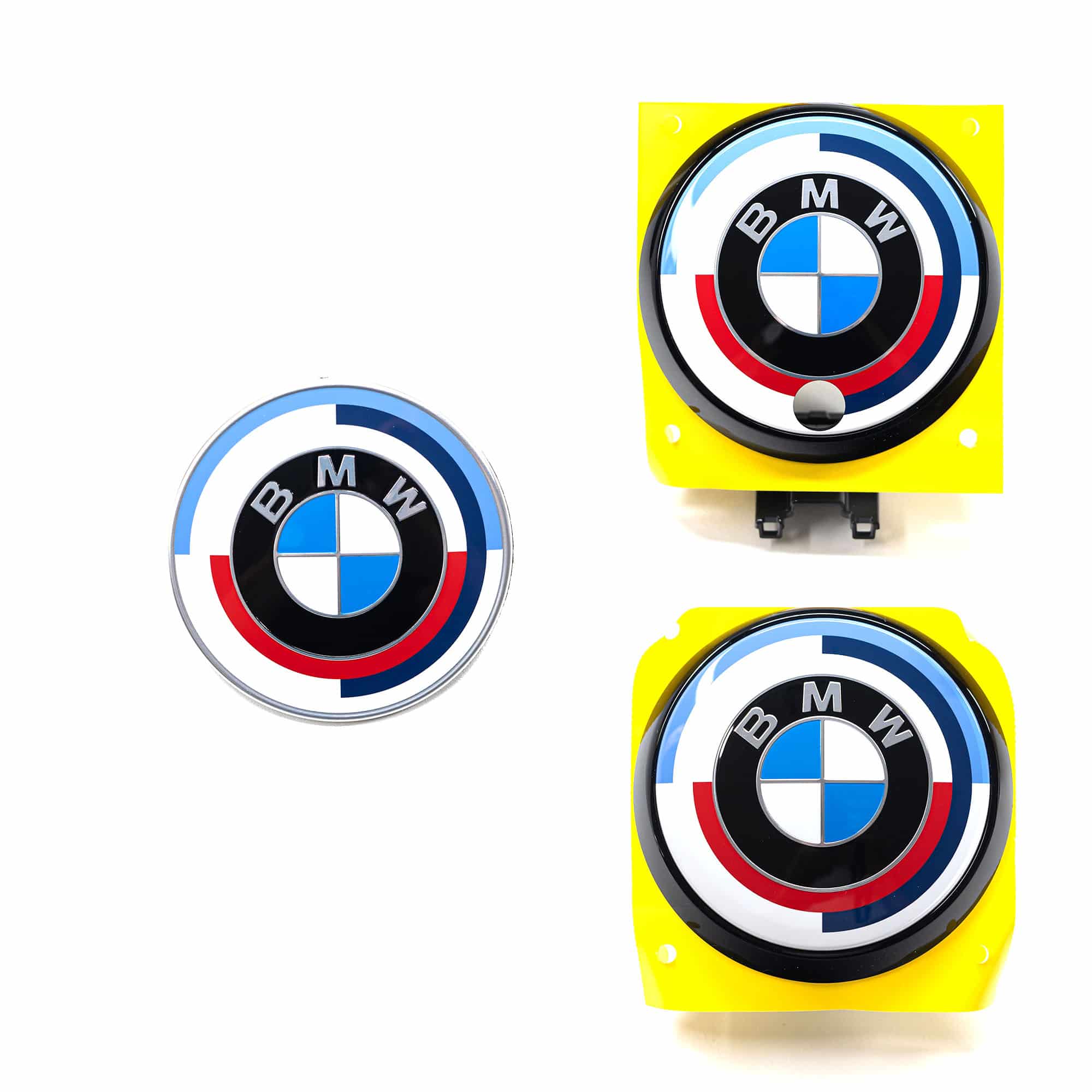 Genuine BMW 50 Years of M Front & Rear Badge Emblem (G82, G83 M4) - Nineteen72 Performance