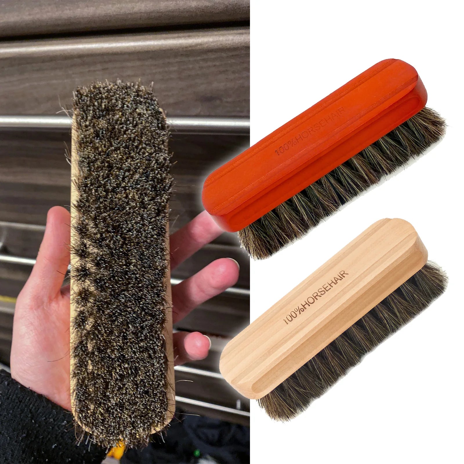 72Detailing - Genuine Horsehair Wooden Brush - Nineteen72 Performance