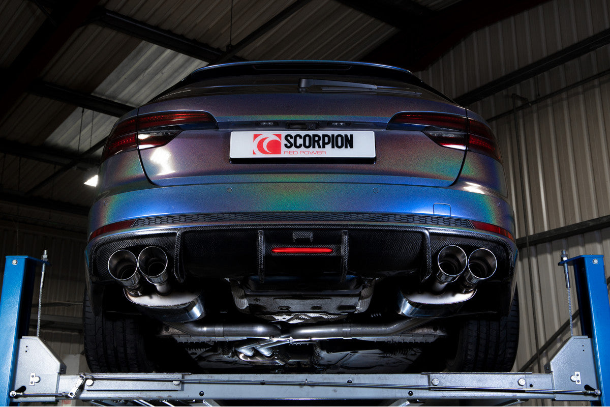 Scorpion Audi S4 B9 Quattro Avant, Saloon & Sedan. Non Sports Diff & Non Gpf Model 2017 - 2019 - Resonated Half System