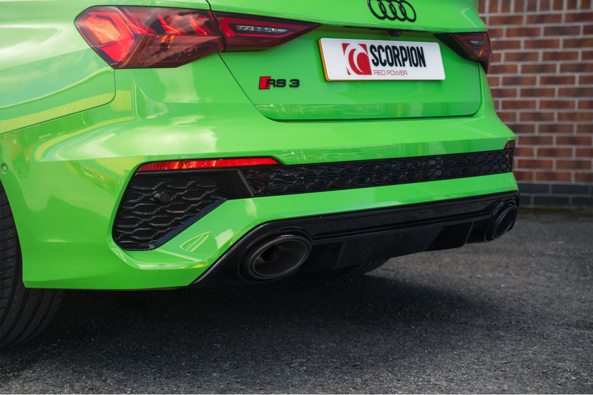 Scorpion Audi RS3 8Y Saloon/Sedan 21-Current ROW Non-GPF Model 2021 - 2024 - 170 x 120mm Carbon Fibre Ascari RS trim