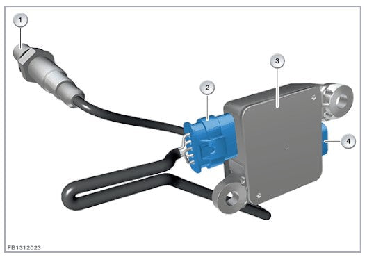 Genuine BMW diesel particulate sensor for X3, X4, X5, X6, X7, 5, 7, 8 Series, showing the exhaust sensor component.
