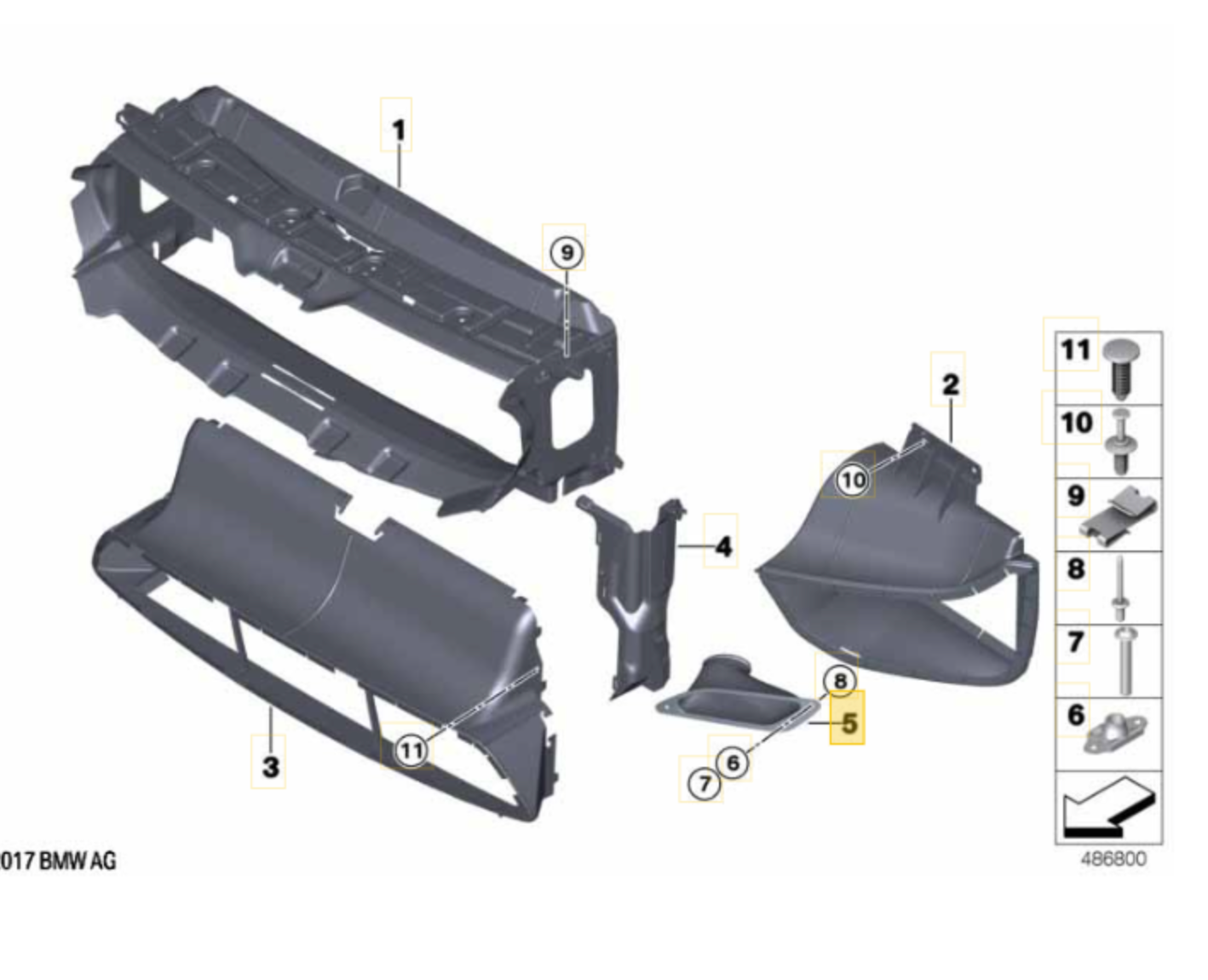 BMW Motorsport (Genuine) - M4 GT4 Racing Front Bumper Brake Ducts - Nineteen72 Performance
