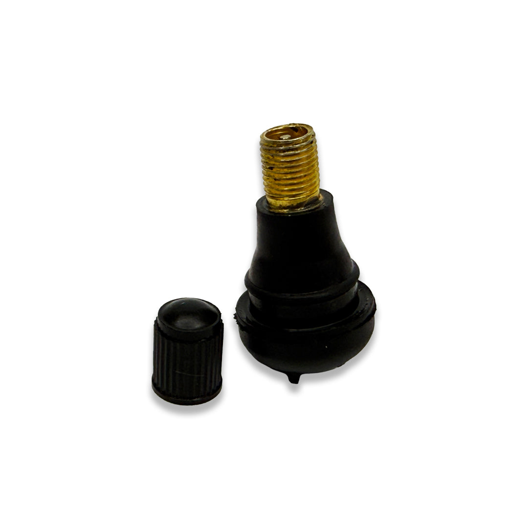 XC3 Engineering TR412 short stubby tyre valve, accessory with compact design and durable construction for vehicle tire maintenance.