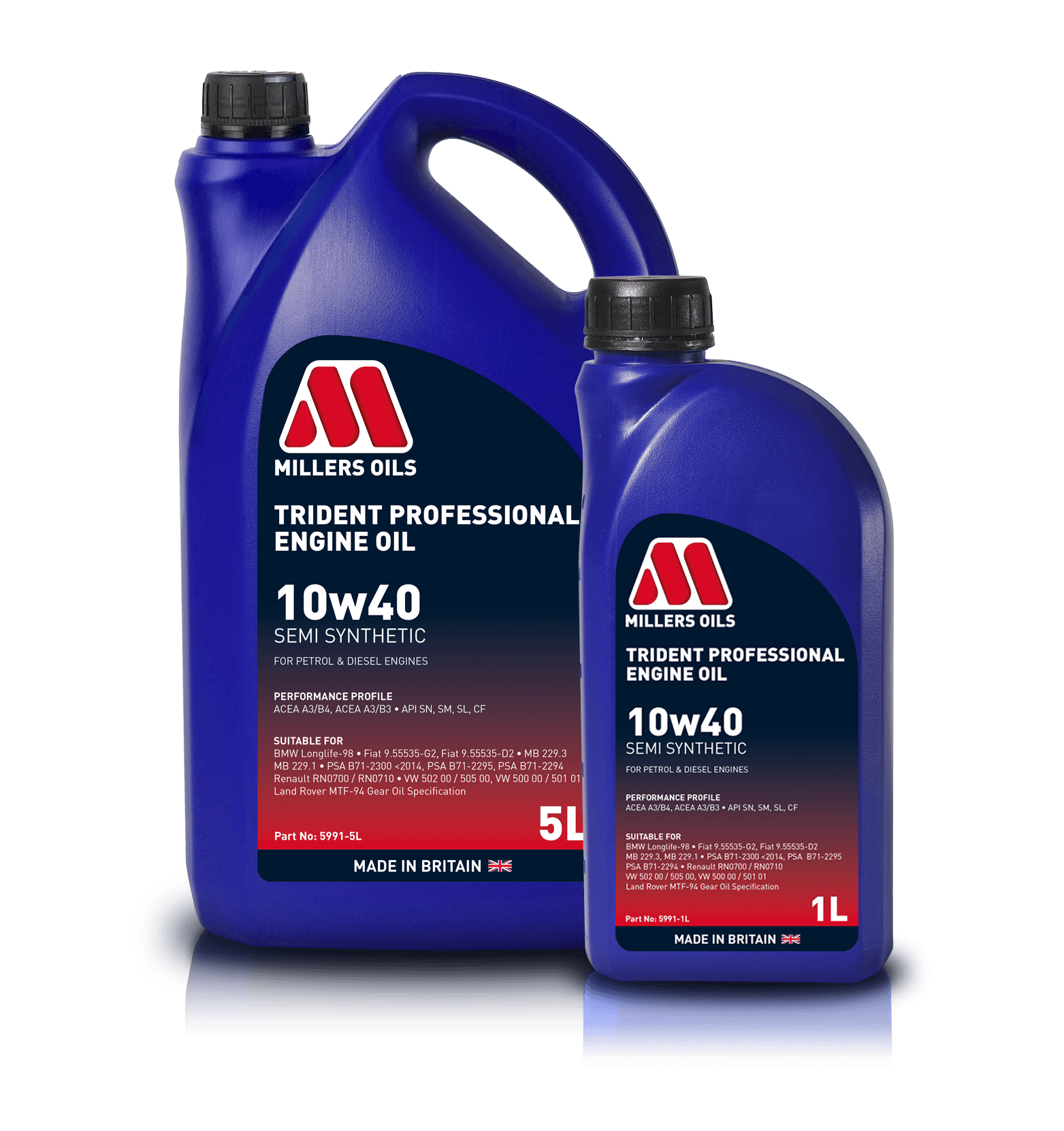 Millers Trident Professional 10w40 Engine Oil product image