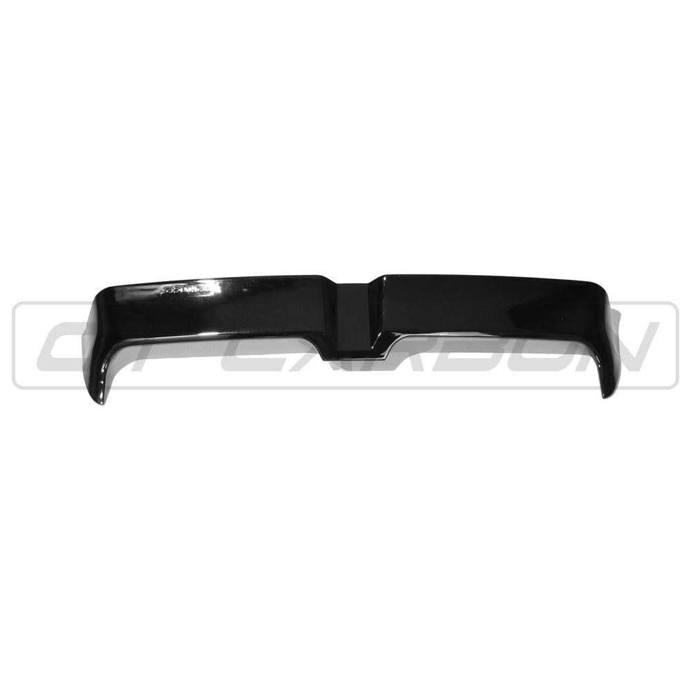 Gloss black CT Carbon spoiler for Volkswagen Polo MK5 2014-2017, showing the sleek aerodynamic design and finish.