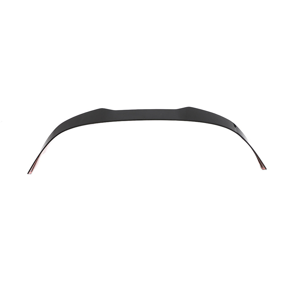 VW Golf MK8 CS carbon fibre spoiler by CT Design, showcasing the sleek, lightweight aerodynamic rear spoiler on the car.