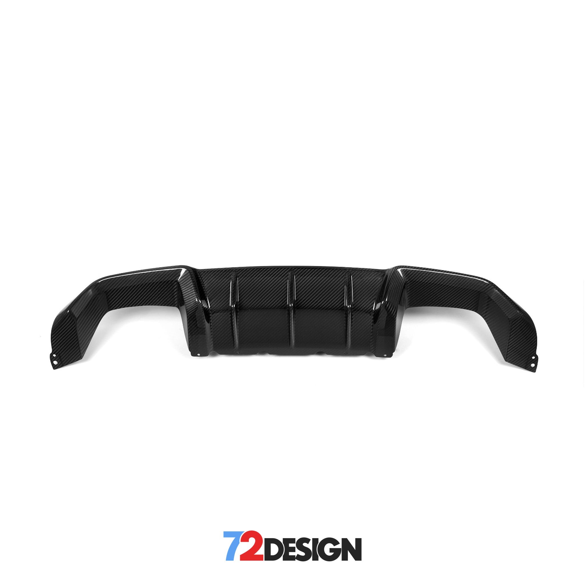 72Design BMW M2/M2C (F87/F87C) Gloss Carbon Fibre (Pre-Preg) Performance Style Rear Diffuser - Nineteen72 Performance