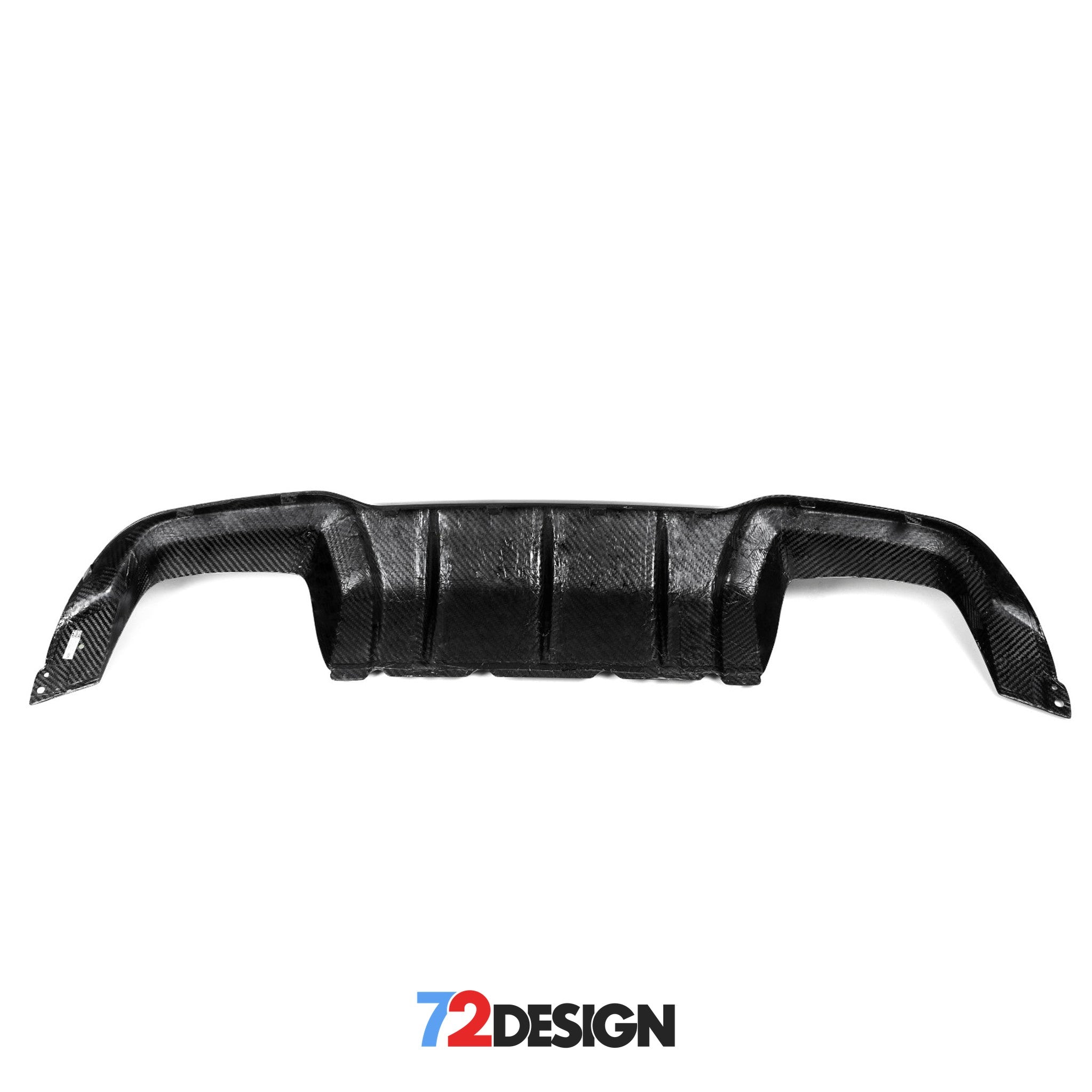 72Design BMW M2/M2C (F87/F87C) Gloss Carbon Fibre (Pre-Preg) Performance Style Rear Diffuser - Nineteen72 Performance