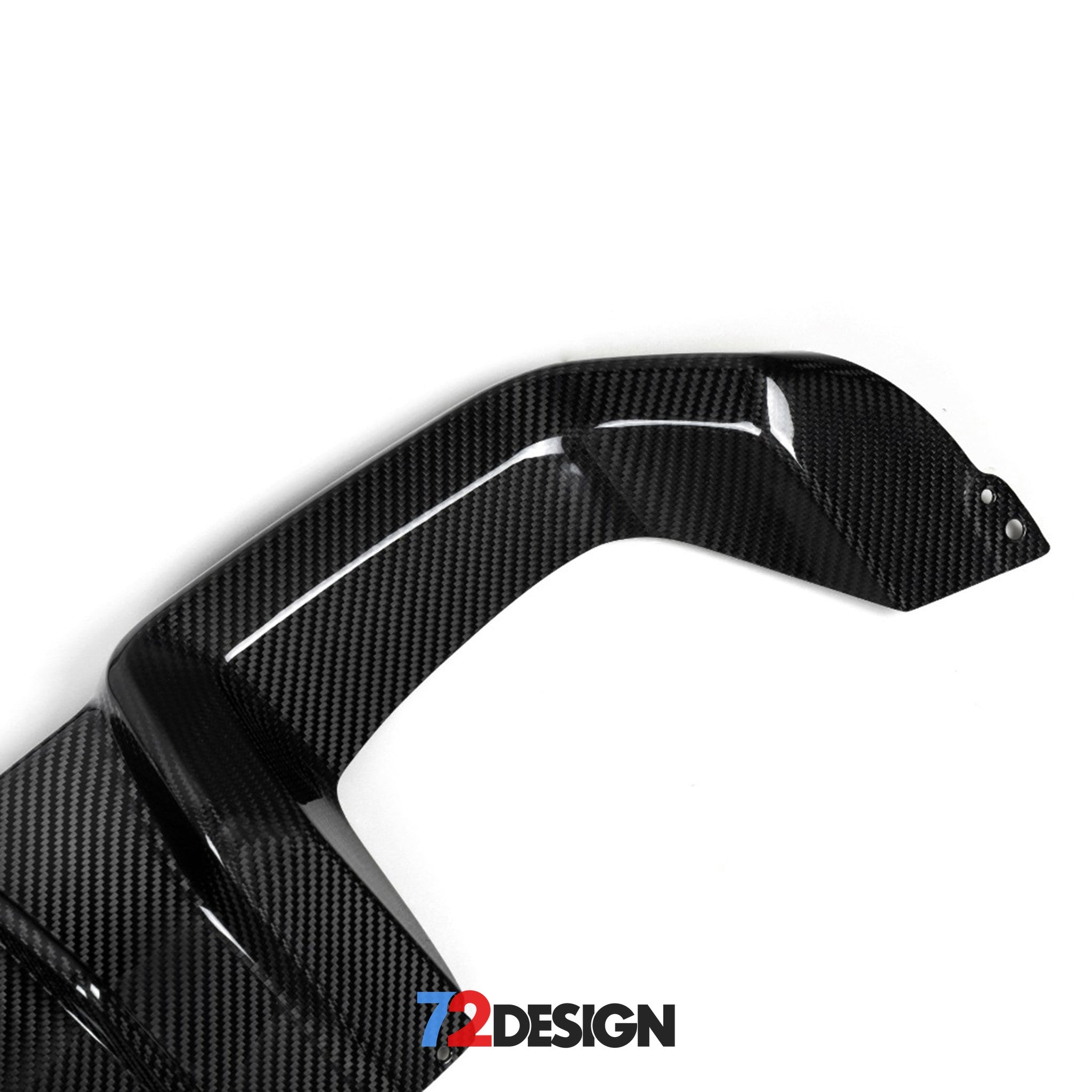 72Design BMW M2/M2C (F87/F87C) Gloss Carbon Fibre (Pre-Preg) Performance Style Rear Diffuser - Nineteen72 Performance