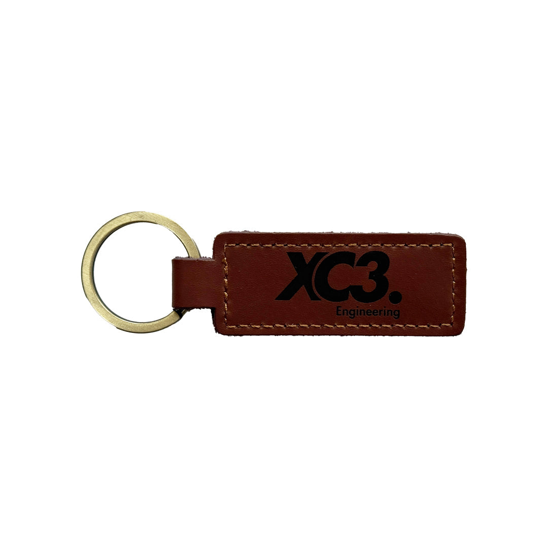 Leather Keyring by XC3 Engineering — Premium Key Ring Accessory, Durable & Stylish