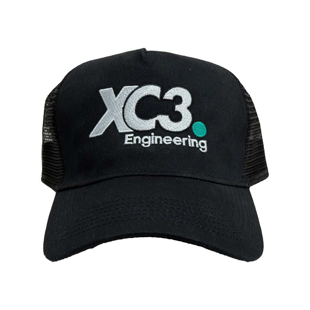 XC3 Engineering Premium Trucker Hat – Car Enthusiast Lifestyle Cap | Adjustable Snapback