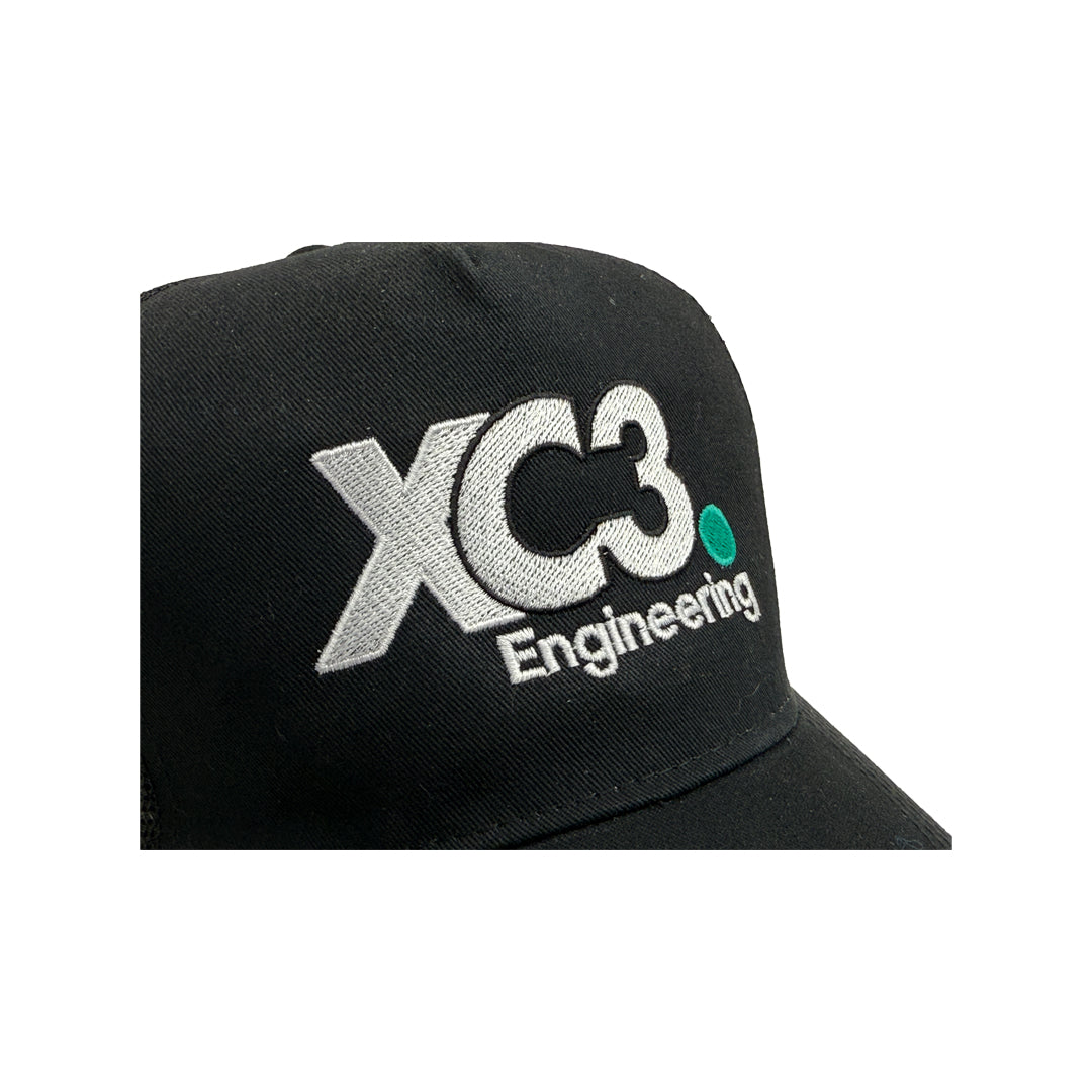 XC3 Engineering Premium Trucker Hat – Car Enthusiast Lifestyle Cap | Adjustable Snapback