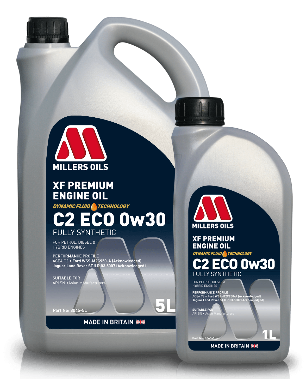 Millers XF Premium C2 ECO 0w30 Engine Oil product image