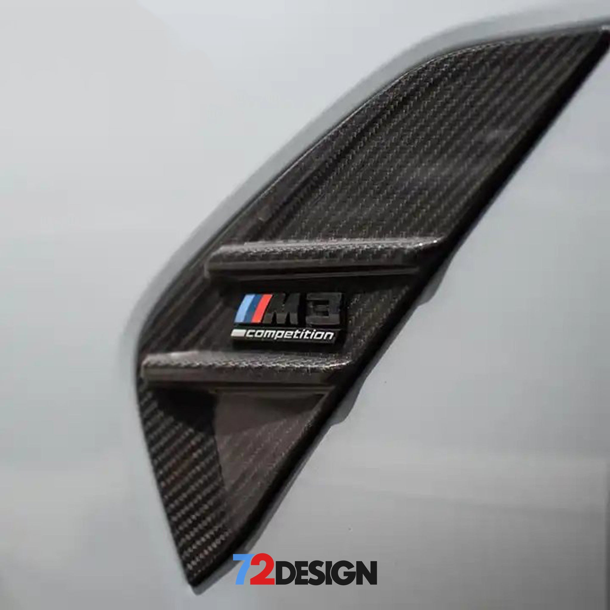 72Design BMW M3 (G80) Gloss Carbon Fibre (Pre-Preg) Performance Style Replacement Side Fender - Nineteen72 Performance