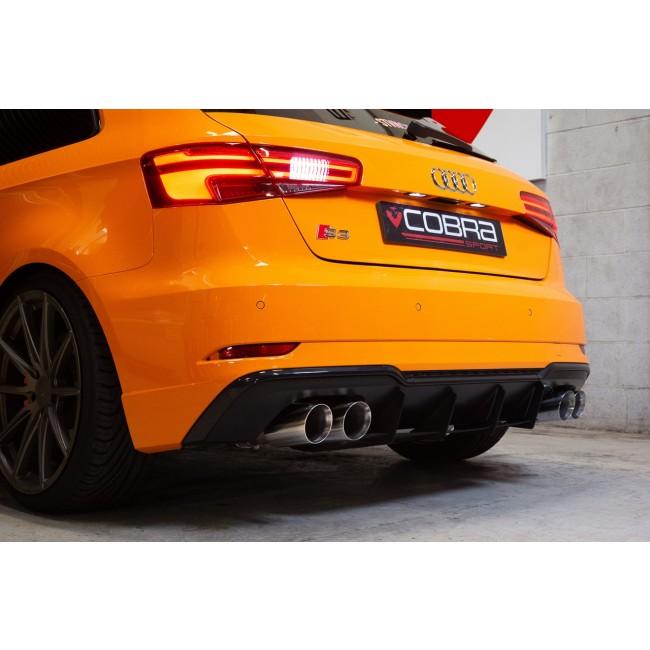 Cobra Sport - Audi S3 (8V) 3 Door (Valved) (13-18) Turbo Back Performance Exhaust - Nineteen72 Performance