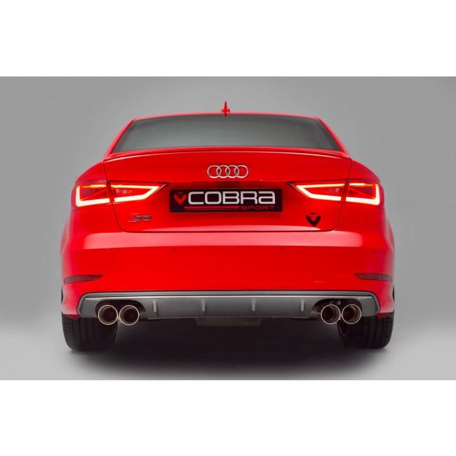 Cobra Sport - Audi S3 (8V) Saloon (Valved) (13-18) Cat Back Performance Exhaust - Nineteen72 Performance