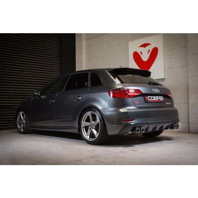 Cobra Sport - Audi S3 (8V) 5 Door Sportback (Valved) (13-18) Cat Back Performance Exhaust - Nineteen72 Performance