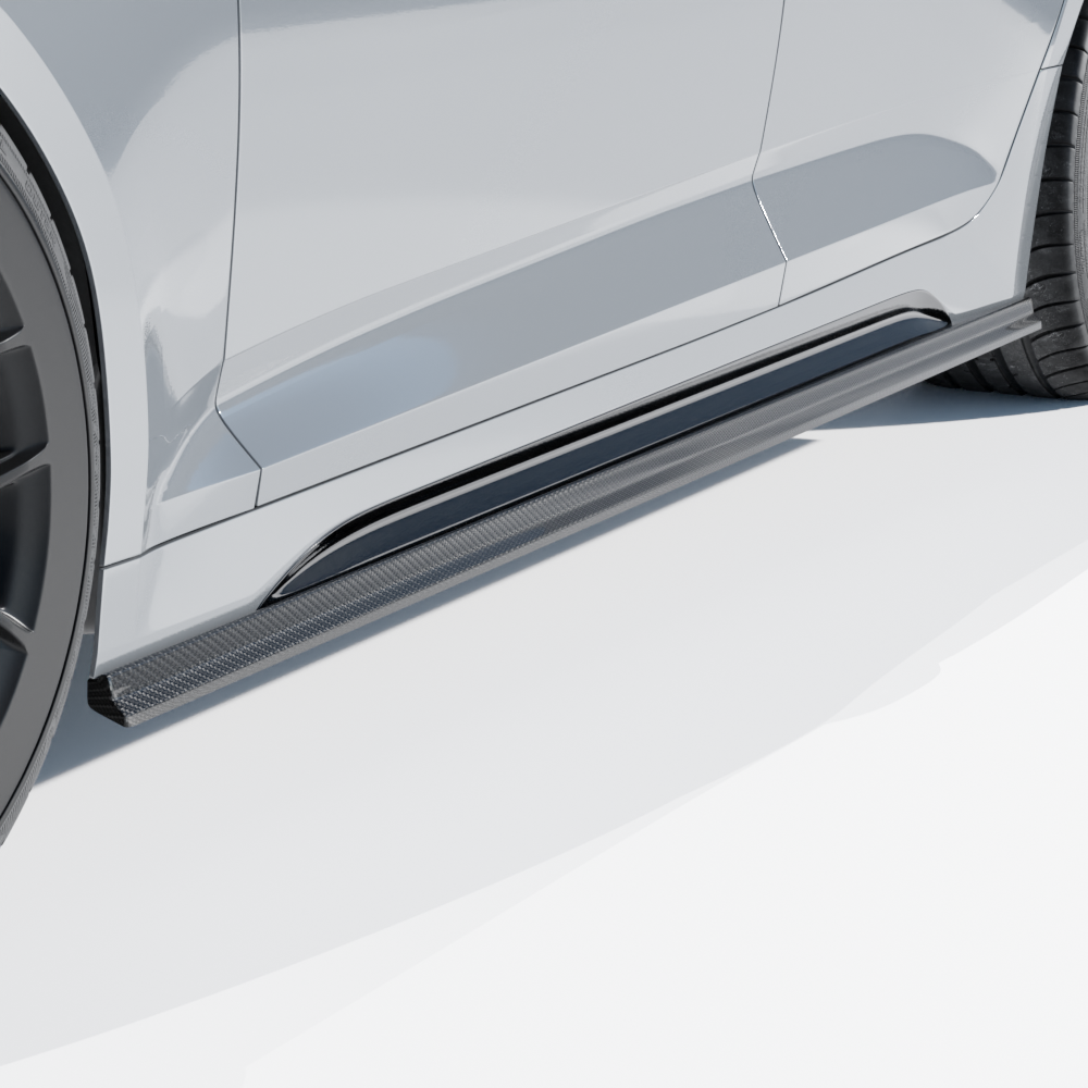 Audi RS5 B9.5 Sportback 2020-2024 CT Design full carbon fibre kit installed on the car's exterior components.