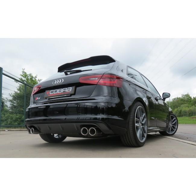 Cobra Sport - Audi S3 (8V) 3 Door (Non-Valved) (13-18) Cat Back Performance Exhaust - Nineteen72 Performance