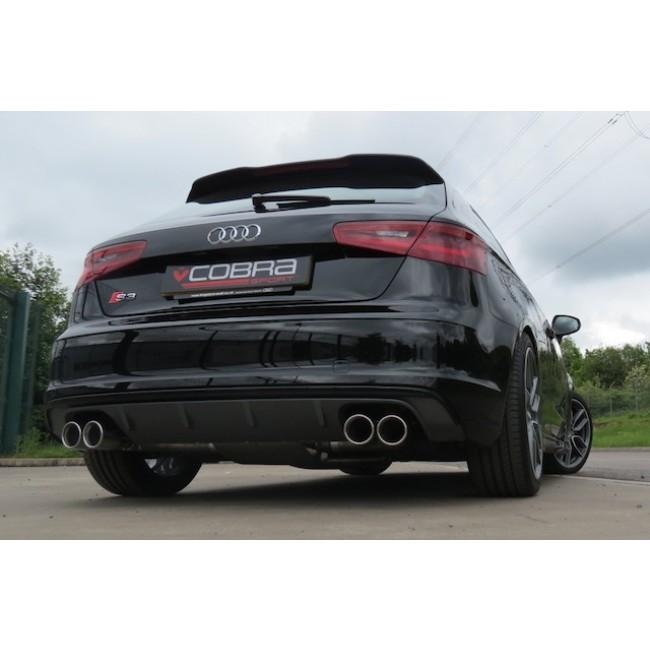 Cobra Sport - Audi S3 (8V) 3 Door (Non-Valved) (13-18) Cat Back Performance Exhaust - Nineteen72 Performance