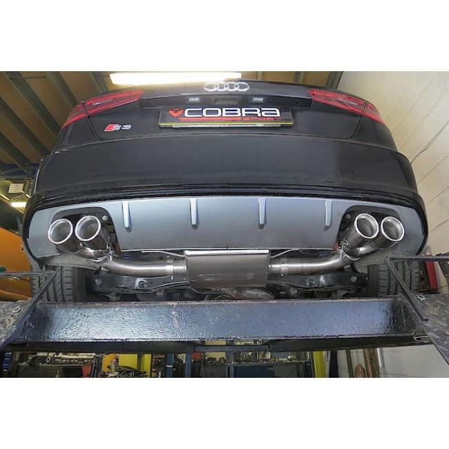 Cobra Sport - Audi S3 (8V) 3 Door (Non-Valved) (13-18) Turbo Back Performance Exhaust - Nineteen72 Performance