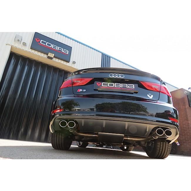 Cobra Sport - Audi S3 (8V) Saloon (Non-Valved) (13-18) Cat Back Performance Exhaust - Nineteen72 Performance