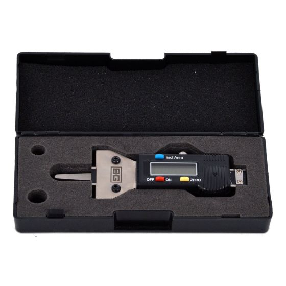 BG Racing BG5152 digital tyre tread depth gauge with protective case