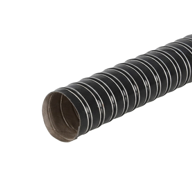 BG Racing black dual-layer silicone air duct hose for brake cooling and motorsport ventilation