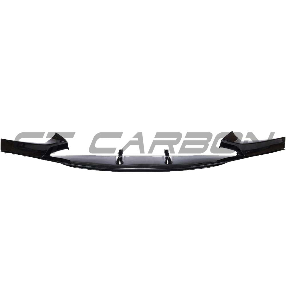 BMW 2 Series F22 gloss black full kit by CT Carbon with dual exhaust, featuring MP style design and custom carbon details.