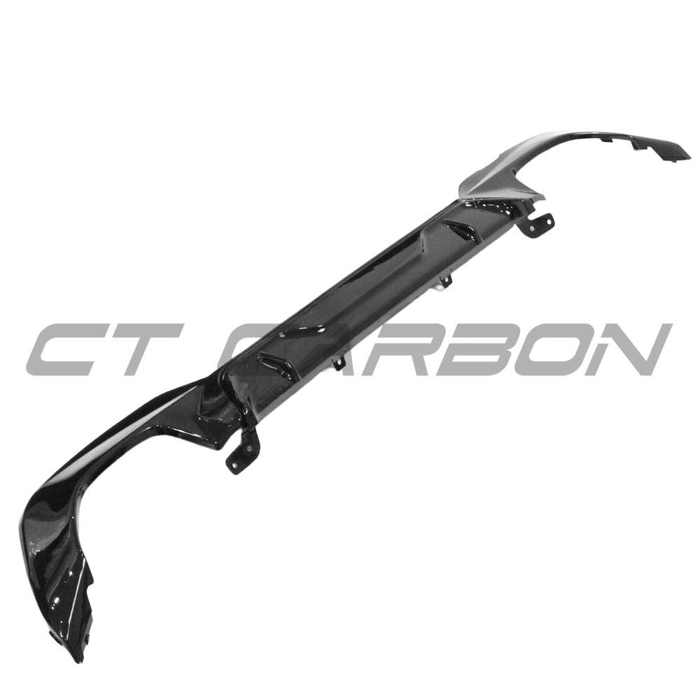 BMW 3 Series G20 CT Carbon gloss black full exhaust kit with square exhaust outlets, designed for a sleek, sporty look.
