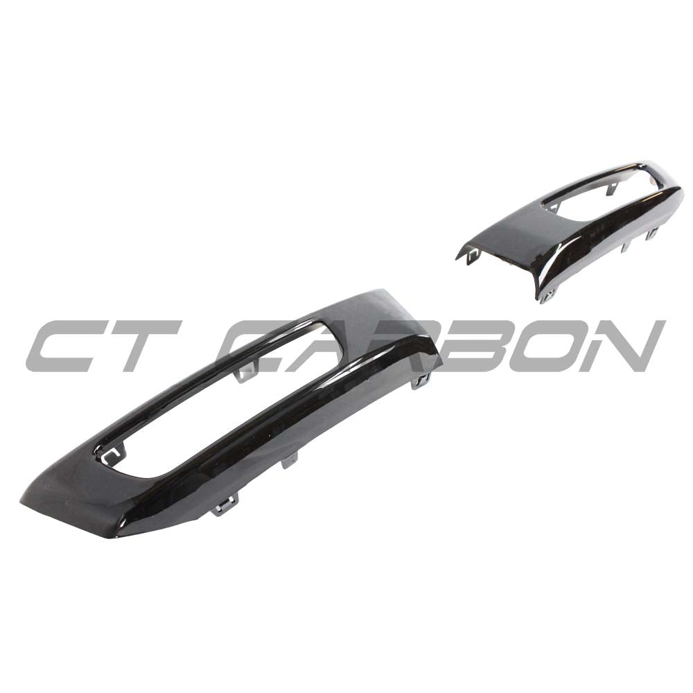 Black full trim pack kit for Range Rover Sport L494 2014-2017 by CT Carbon, featuring splitters and exterior trim components.
