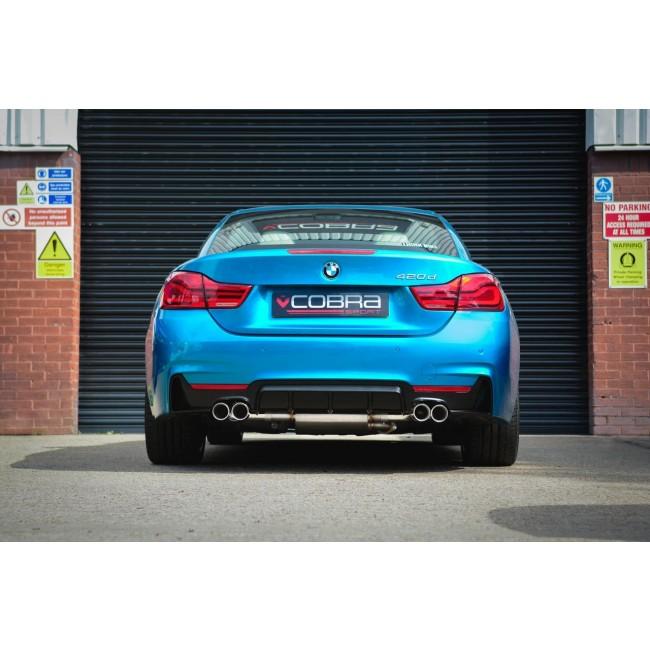 Cobra Sport - BMW 420D (F32/F33/F36) (13-20) Quad Exit M4 Style Performance Exhaust Conversion - Nineteen72 Performance