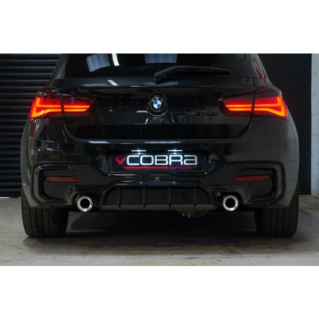 Cobra Sport - BMW M140i Exhaust Tailpipes - Larger 3.5" M Performance Tips - Replacement Slip-on OE Style - Nineteen72 Performance