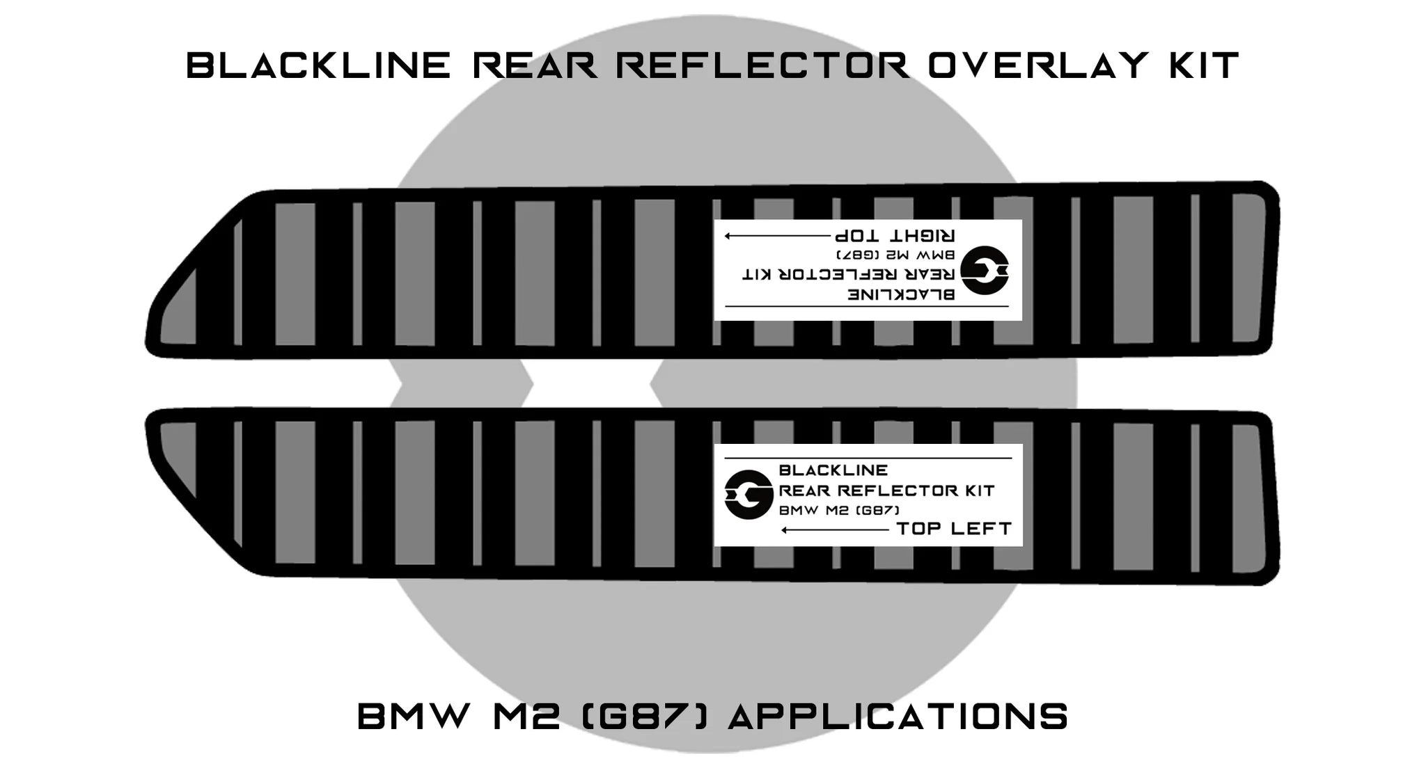 Goldenwrench BMW M2 G87 Rear Reflector Decal Sticker