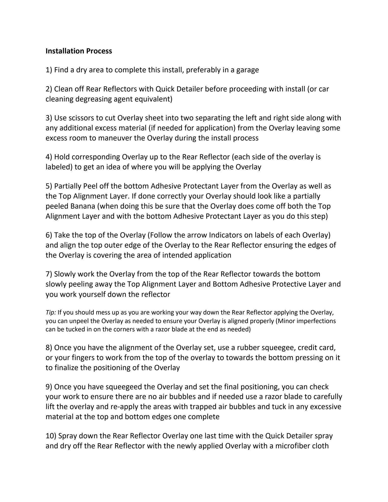 Goldenwrench BMW M2 & M2 Competition F87 Rear Reflector Decal Sticker