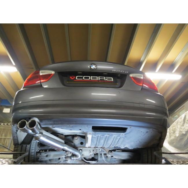 Cobra Sport - BMW 318D/320D Diesel (E90/E91) Twin Tip Performance Exhaust Rear Box - Nineteen72 Performance