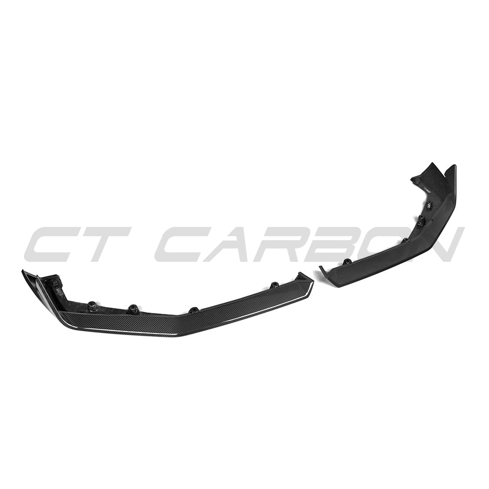 BMW G90 M5 2024 carbon fibre full kit by CT Carbon, featuring various aerodynamic components and sleek carbon fibre finish.