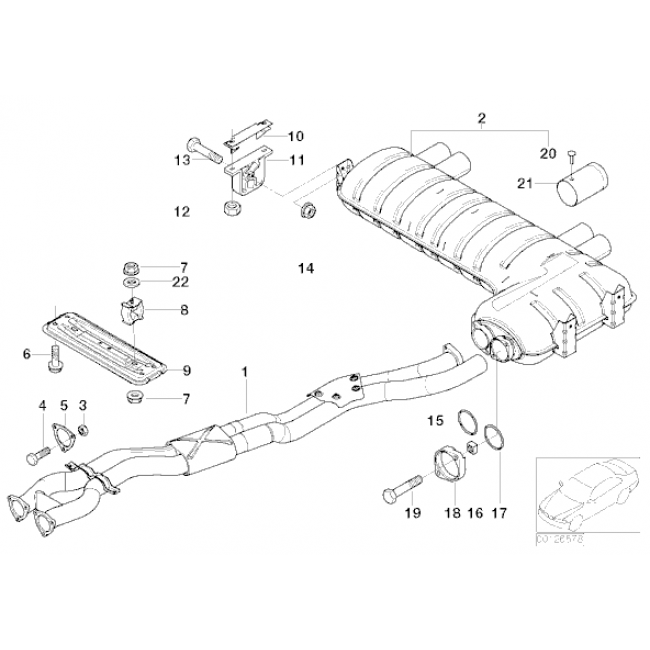 Cobra Sport - BMW M3 (E46) Rear Performance Exhaust - Nineteen72 Performance