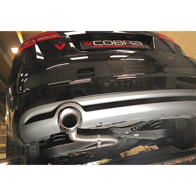 Cobra Sport - Audi A3 (8P) 2.0 TDI 2WD (2008-12) (3 Door) Single Tip Cat Back Performance Exhaust - Nineteen72 Performance