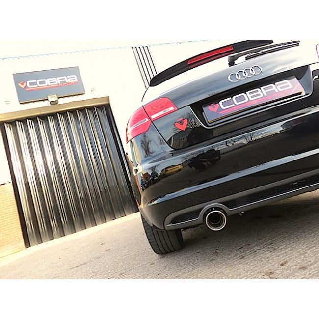 Cobra Sport - Audi A3 (8P) 2.0 TDI 2WD (2008-12) (3 Door) Single Tip Cat Back Performance Exhaust - Nineteen72 Performance